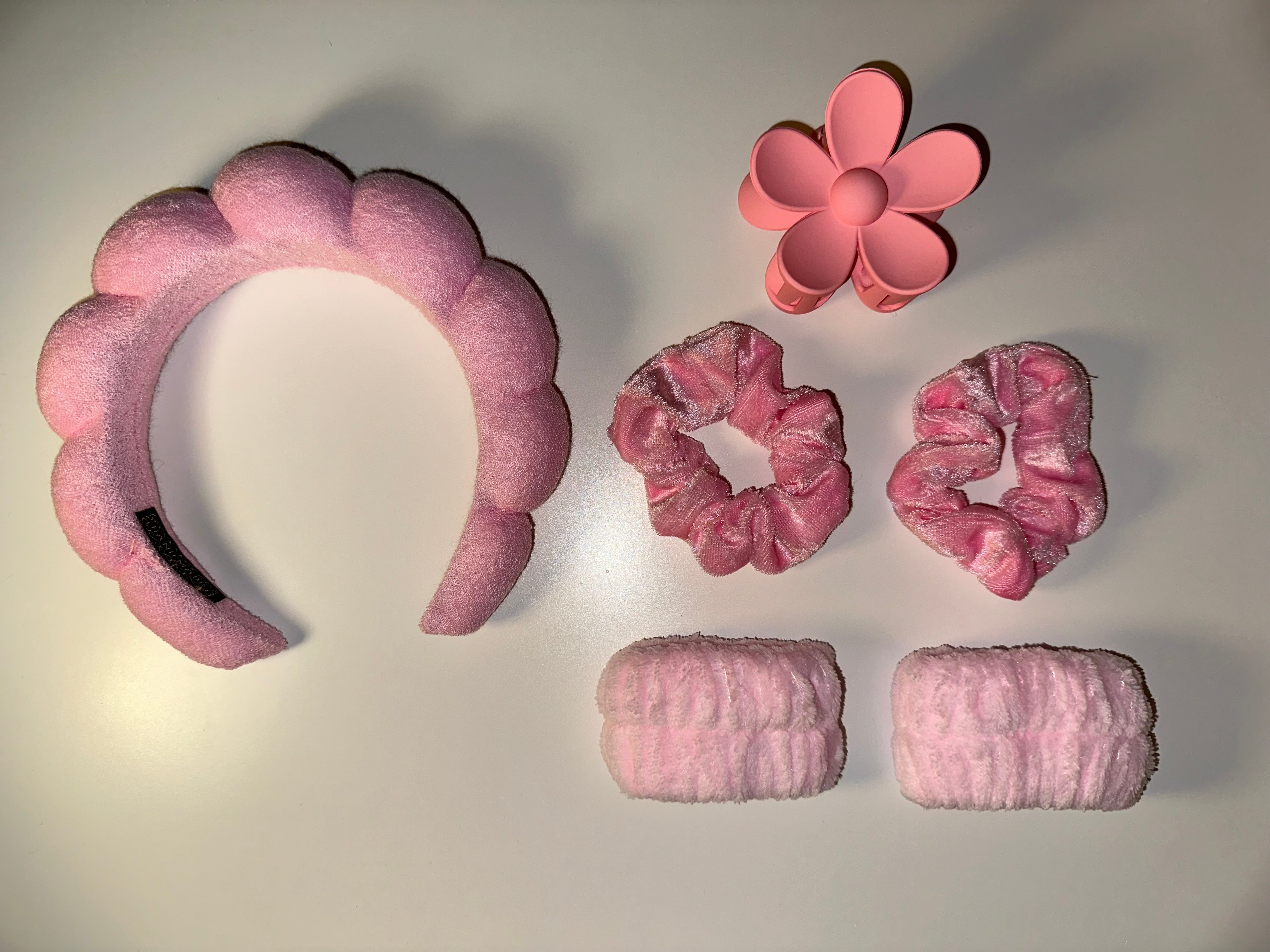 6-teiliges Beauty-Accessoire-Set – Stirnband, Scrunchies & Haarklammer