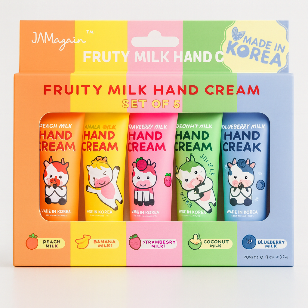 5-teiliges Fruity Milk Handcreme Set