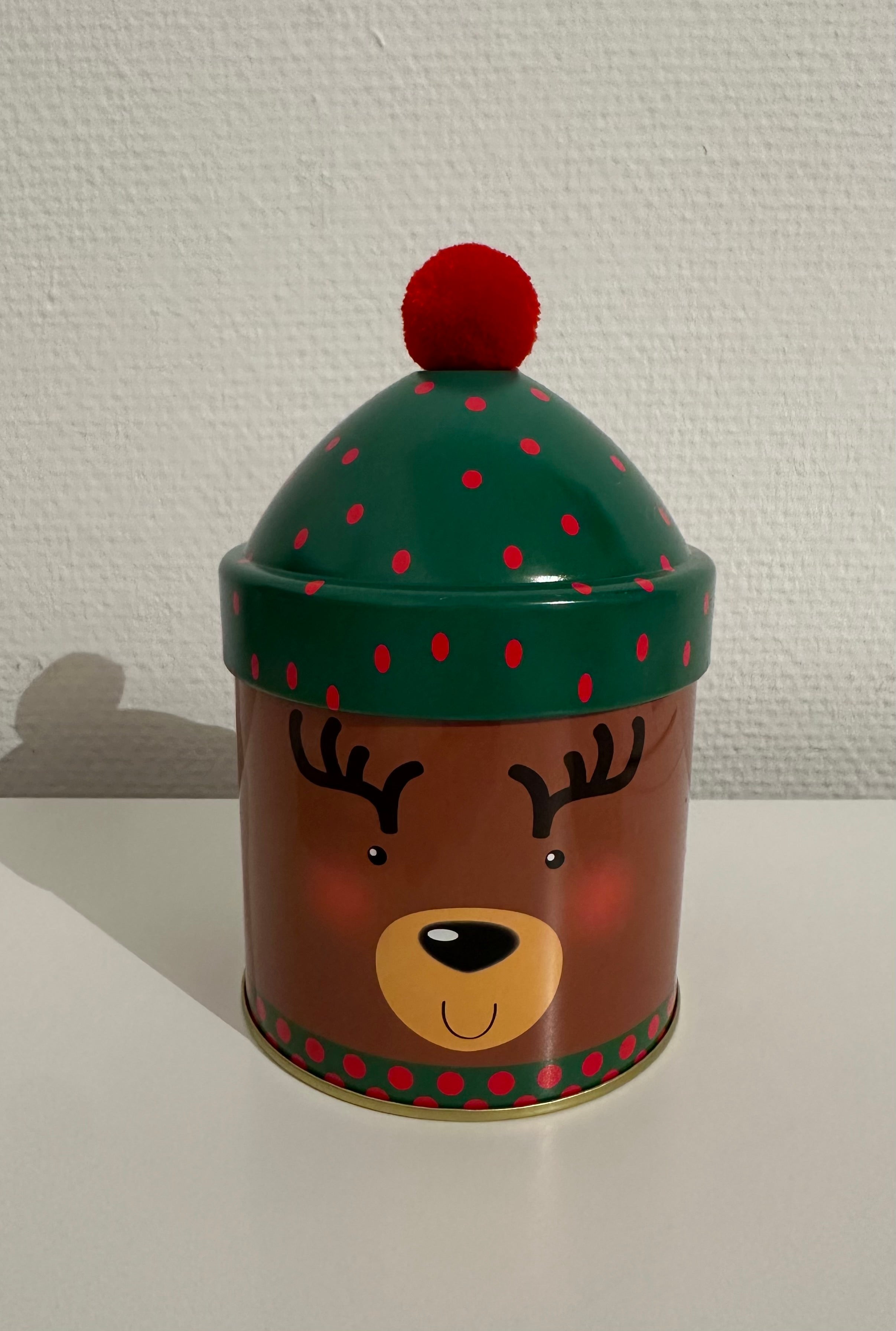 Rentier Keksdose – mit Flauschkugel