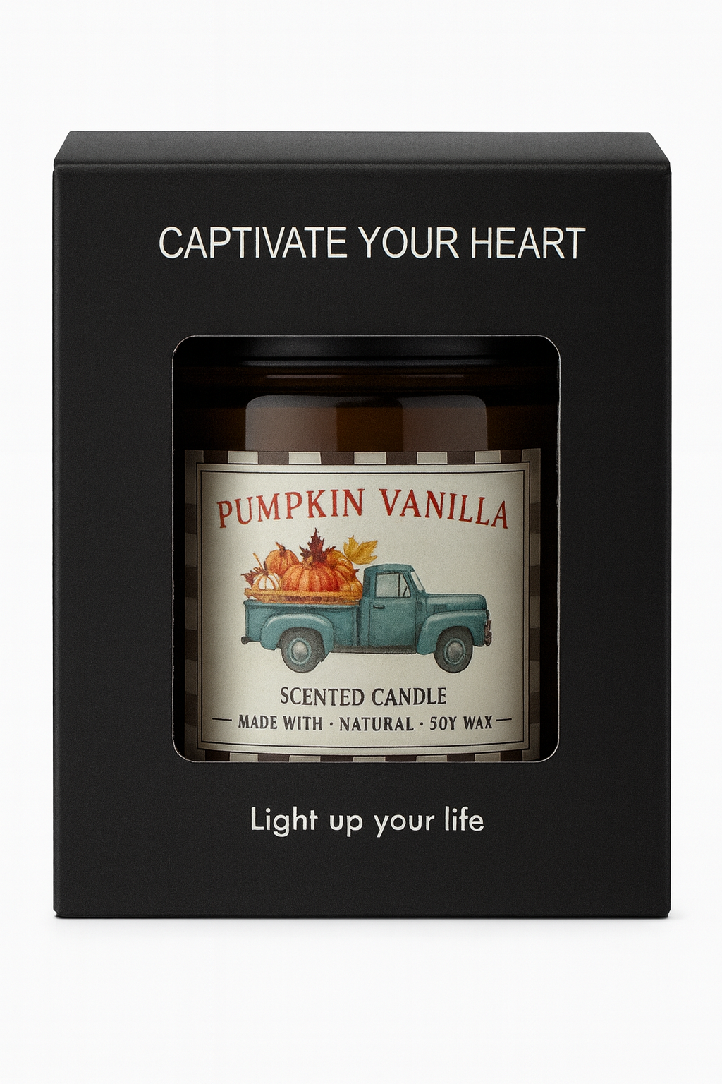 Duftkerze Pumpkin Vanilla - Glasjar Kerze