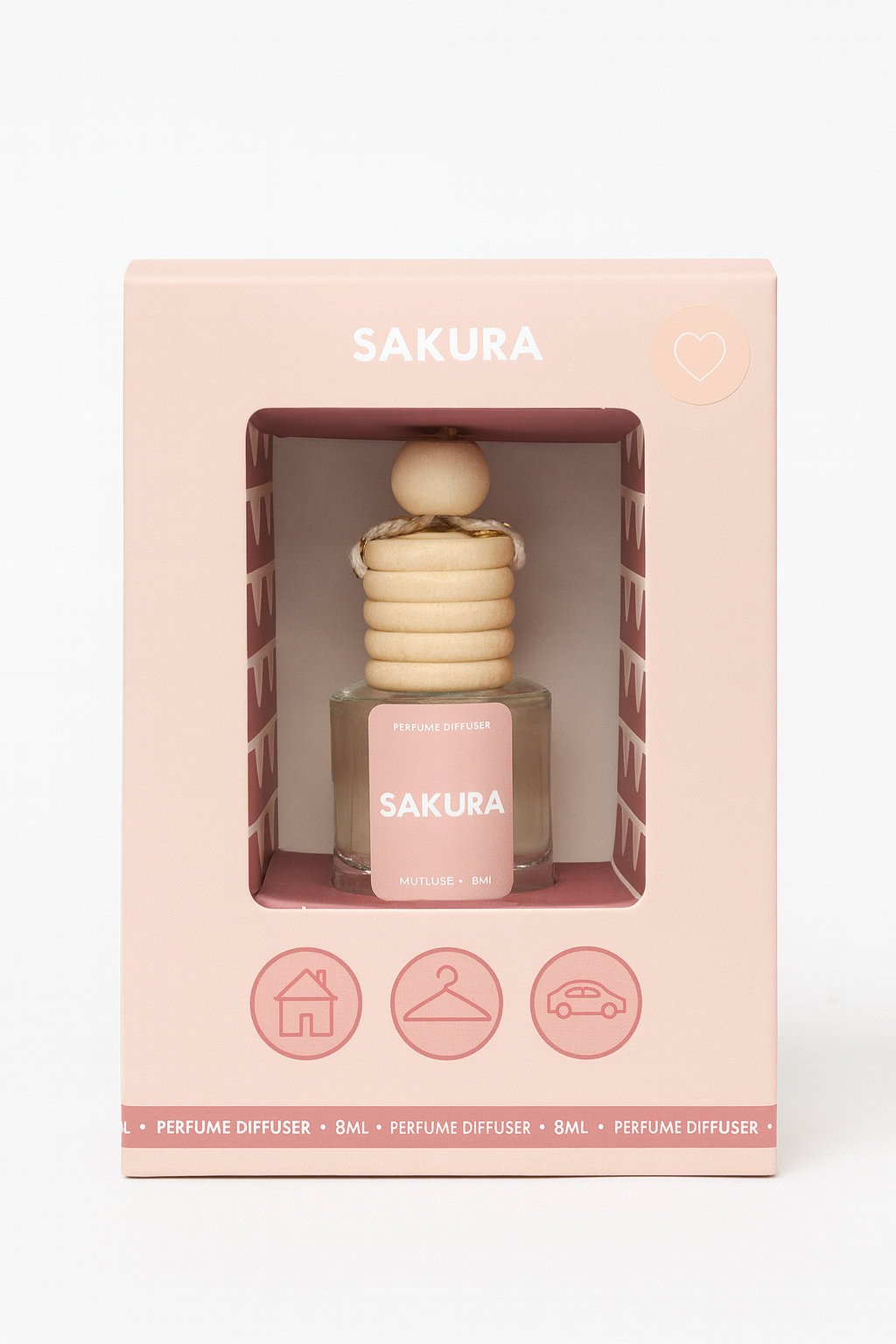 Sakura Duftdiffuser – zarte Kirschblüte für Auto, Zuhause & Schrank